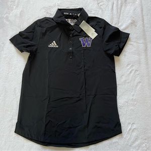 Women’s Adidas Washington Huskies Playoff Polo Small New